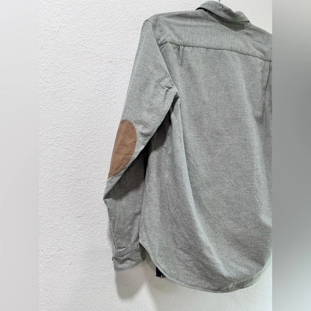 j crew shacked/ Gray Button-Down Shirt